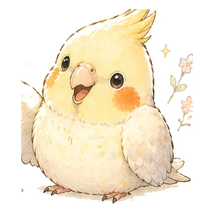 看板鳥のはなのイラスト